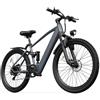 VOROREN Bici Elettrica 26 città/montagna, per spostamenti quotidiani ed escursioni. Batteria 36V estraibile, autonomia 60km, cambio 7 velocità, forcella anteriore ammortizzata, display LCD e faro LED