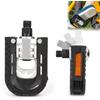 MagiSel Pedali Bici,Pedali MTB, Universali Pedali Bici in lega di alluminio resistente per bicicletta universale, Pedali per mountain bike in alluminio antiscivolo con catarifrangenti,Un paio (Nero)