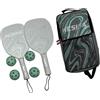 MUXZSIZ Racchette da pickleball, racchette leggere, set da 2 con palline, che offrono prestazioni e durata eccellenti. da pickleball, set da 4 palline, Verde, 41.5x20.5 cm
