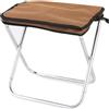 Qomcsrl Sgabello da per Esterni Sedia da Pesca Pieghevole con Borsa Portatile in Lega di Alluminio Picnic Barbecue Mini Portatile Nero
