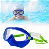Carroterr Occhialini da nuoto per bambini con copertura per il naso, ampia visuale a 180°, con montatura grande HD, anti-appannamento, senza perdite, maschera subacquea per ragazzi e ragazze