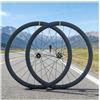 LSRRYD Set Di Ruote Per Bici Da Strada 700C Cerchi In Carbonio Da 37mm Ruote Con Freno A Disco A Sgancio Rapido Da 100/135mm, Cassetta 8-12 Velocità, 6 Piastre
