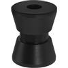 Luxshiny Rullo Guida Ancora Marino in Nylon Nero 2x1,5 Pollici Resistente per Barche a Vela e Yacht Facile da Usare e Durevole in Mare Aperto