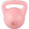ibasenice Kettlebell Set Rosa in Pe da 6kg Impugnatura Antiscivolo per Versatile Training, Design Chic per Esercizi Kettlebell a Casa