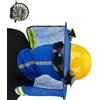 KAHDGSS Cappello da costruzione con 2 circolatori d ' azionati dal e copertura solare rimovibile Paralume visibilità