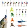Générique Calendario 'Avvento Esca da pesca - Esche da pesca in acqua dolce - Esche articolate multiple per avvento di Natale, acqua dolce, adolescenti Babbo principianti
