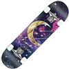 DFrywdgSEY Skateboard, Skateboard Completo 31x8 Pollici, Double Kick Trick Board, Skateboard for Principianti, Adulti, Bambini e Adolescenti