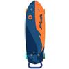 kowaku Land Surfboard Maniglie a U Skate Forma Allungata Attrezzo Ricreativo per Uso su Terreno, Blu Arancione