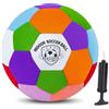 Champhox Palloni da calcio per interni, misura 3/4/5, morbidi e sicuri per proteggere i mobili della casa, palline da calcio per abilità e pratica per ragazze e ragazzi, regalo divertente per