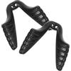 AMUSLESUR 2 Pezzi Naselli per Occhiali Sportivi Nero in Gomma, Cuscinetti Nasali Comfort e Antiscivolo per Occhiali da Sole e Ciclismo