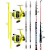 kolpo kit pesca surfcasting completo di due canne due mulinelli filo e due puntali