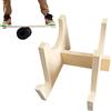 Générique Supporto per tavola di equilibrio, supporto per tavola a rulli, scaffale in legno per attrezzature per l'allenamento casa per adulti
