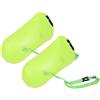 ULTECHNOVO Boa Gonfiabile per Nuoto Verde 2 Pezzi in Pvc Leggera e Portatile per Festa Estiva e Attività All'aperto