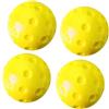 Hellery 4 Palline da Pickleball, 74 Mm, per Allenare La Coordinazione Occhio-Mano, Adatte per Palestra, Campo da Tennis, Principianti, Verde