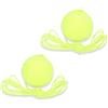 Jwthee Confezione da 2 palline da allenamento per tennis con cordino elastico, palline per allenamento da tennis Strumento per allenamento per auto-allenamento Attrezzatura per