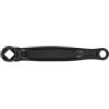 COOPHYA Braccio Pedivella Sinistro per Mountain Bike in Metallo Nero con Foro Prismatico, Leggero e Resistente, Compatibile con Biciclette da 170mm Stili Multipli