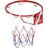 Generico Cerchio da Basket per Esterni - Rete per Tiro a Canestro - Ricambio per Canestro da Basket - Per Parcheggio Cortile Palestra Giardino Campo Da Gioco Esterno