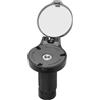 Wodsty Specchietto retrovisore per manubrio della bicicletta, girevole a 360 gradi, per diametro 16-22 mm, materiale acrilico+PC, nero