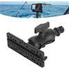 Hamwesh Base di Montaggio per Ecoscandaglio, Supporto Elettronico con Base Esagonale a Sfera Rotante Universale a 360 Gradi con Materiale in Nylon Siliconico per Barca Kayak Marino