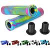 Aluscota 1 Paio 145mm Manopole per Freestyle Monopattino MTB BMX Bici Manubrio - Soft TPE Antiscivolo da 22mm con Spina Inglese per PRO Scooter MTB BMX Downhill Biciclette Scooter