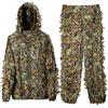 Tsawntd Aggiornamento Ghillie Suit Outdoor 3D Realistico Leggero Abbigliamento Mimetico con Cappuccio Abbigliamento Jungle Lock Abiti Ghillie Abiti mimetici Mimetico