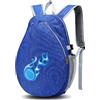 Tsawntd Borsa da tennis per bambini, zaino da tennis in tessuto Oxford impermeabile 11x16x6 con tasche a rete, borsa per racchette resistente allo sporco e all'usura di capacità per adolescenti p
