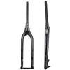 JIASHUNHE Forcella MTB Forcella Rigida in Carbonio MTB 29er 27.5er 15x100mm Cavo Interno Freno a Disco Tubo Conico for Mountain Bike Bicicletta(FK-006-29)