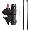 Allthingstore Gonfiatore orale tipo K da 45 gradi per ARA per BCD che supportano l'interfaccia standard del tubo flessibile e il collegamento del cavo di scarico a strappo