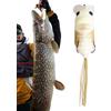 Générique Lures di trota per la pesca del lago, esche da pesca in acqua salata | 65 mm di acqua acque dolci attrae per bassi aggressivi con due ganci - Simulazione Baites a coda morbida per la vita aquati