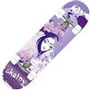 DFrywdgSEY Skateboard, Skateboard Completo 31 X 8, Tavole da Skateboard a Doppio Calcio in Acero a 8 Strati, for Adulti, Principianti, Adolescenti, Ragazzi e Ragazze