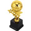 NESTINGHO Pallone Calcio Creativo in Plastica Oro con Design Unico, Perfetto per Cerimonie Sportive e Fan di Calcio Riutilizzabile