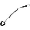 ibasenice Cordino di Sicurezza per Tavola da Surf e Paddleboard, Cavo Elastico Nero 7mm in Neoprene e Nylon, Design Avvolto per Comfort e Alta visibilità Durante Surf e Paddleboarding
