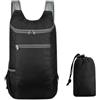 Wodsty Zaino sportivo da 10 l, portatile, pieghevole, in tessuto di poliestere impermeabile, leggero e con grande capacità, 80 g