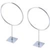 TOYANDONA 2 Pezzi Supporto a Muro per Palloni in Metallo Inossidabile Argento, Porta Palloni per Garage Installazione Facile e Organizzazione Attrezzatura Sportiva