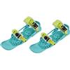 ZAWELIYO Mini Pattini da Sci Regolabili per gli Sport All'aria Aperta Controllo Facile per Parchi Sulla Escursionismo Portatile Nylon Verde 1 Paio