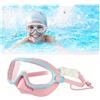 Carroterr Occhialini da nuoto per bambini con copertura per il naso, ampia visuale a 180°, con montatura grande HD, anti-appannamento, senza perdite, maschera subacquea per ragazzi e ragazze