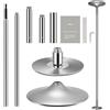 GartistGo Barra da Pole Dance Professionale Regolabile 226-279 cm, Barra Telescopica Pavimento-Soffitto Statico e Rotante 360°, Barra da Ballo Portatile in Acciaio Rinforzato per Casa e Studio
