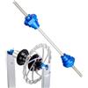 Generico Adattatore Perno Passante Mozzo Kit 12/15/20mm Strumento Riparazione Bicicletta - Fissa Centraruote Banco Allineamento | Manutenzione Ruota Supporto Durevole Acciaio | Attrezzo Officina Universal