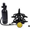 Omquot DIDEEP Mini Bombola Subacquea da 1 Litro Portatile con Occhialino da Sub Integrale, Ampia Visuale a 180°, per gli Appassionati di Esplorazione Subacquea e Snorkeling (#2)