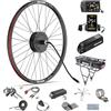 BAFANG 48V G020 Kit Conversione Bici Elettrica con Motore Ruota Posteriore, Kit bici elettrica da 20/26/27,5/28/29/700C con Controller, Display & Batteria Opzionale per MTB e Città Ebikes