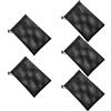 WHAMVOX 5pezzi Borsa Rete Nera in Poliestere Elastico e Portatile per Palline da Baseball e Golf, Sacchetto Coulisse per Conservare Attrezzature Sportive Outdoor