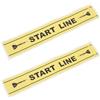 HAKIDZEL Adesivi per Pavimento in PVC Giallo Autoadesivi Resistenti all Usura per Segnalare Il Punto di Tiro Freccette 2 Pezzi per Partite e Gioco a Casa