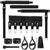 Generic Kit Barra per Pilates 20 30 40 Libbre Fasce di Resistenza Attrezzature per Allenamento Pilates Regolabili con Custodia