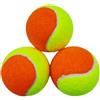 Tsawntd Palline da tennis 3 pezzi, palline da tennis morbide gialle e arancioni per bambini Cani Principianti Pratica fase a bassa compressione Morbida per bambini