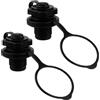 OHPHCALL Valvola Aria per Sport Acquatici Kayak Gonfiabile 2 in PVC Nero Design Compatto e Portatile Compatibilità e All'aperto