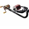 Tsawntd Bobinatore per lenza da pesca Mulinello da spinning regolabile portatile Avvolgitore per lenze Attrezzo per attrezzatura da pesca Accessori per avvolgitori neri Bobina per lenze