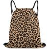 Generic Cheetah Leopard Painting Borsa Sportiva Zaini Sportivi Pieghevole Unisex per Viaggi Escursionismo Yoga Borsa Palestra 36X42Cm
