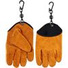 WheatThrive Guanti da pesca, antiscivolo, impermeabili, con gancio magnetico, in poliestere resistente per una presa sicura, 2 paia per uomini e donne, kayak