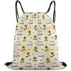 Generic You Are My Sunshine Bees Sunflowers Print Borsa con Cordoncino Zaini Sportivi Unisex Regolabile per Viaggi Donna Campeggio Borsa Coulisse 36X42Cm