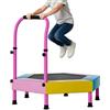 Generic Mini trampolino, attrezzatura da salto pieghevole da 90 cm, trampolino con manico regolabile, per giardino, cortile, prato, giochi, , palestra, casa, asilo e aula prescolare